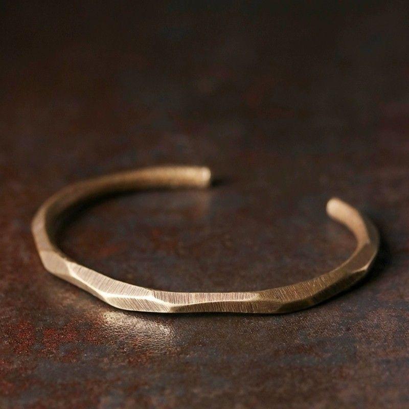 Gold Carved Fortune Bangle